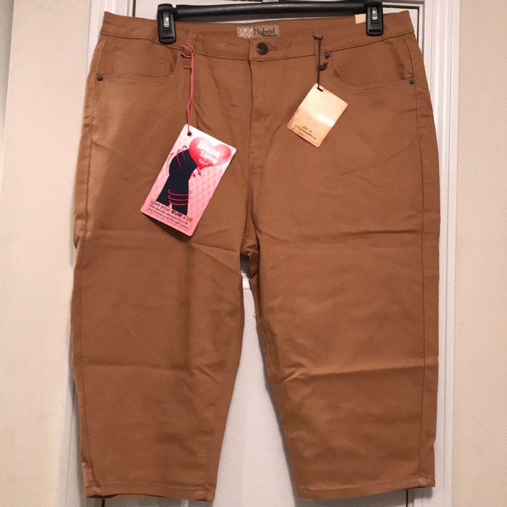 Bum Lifter by Hybrid & Company Tan Capris